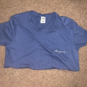 VS PINK Blue tee shirt